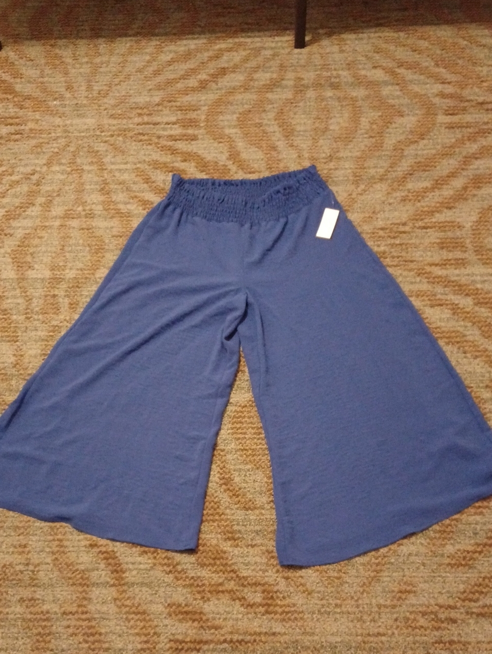 Wide-Leg Pull-On Pants in Royal Blue
